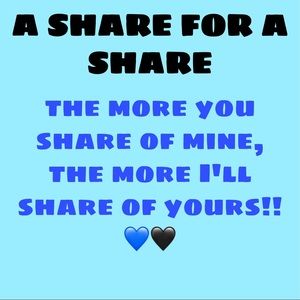 SHARE FOR A SHARE💙🖤